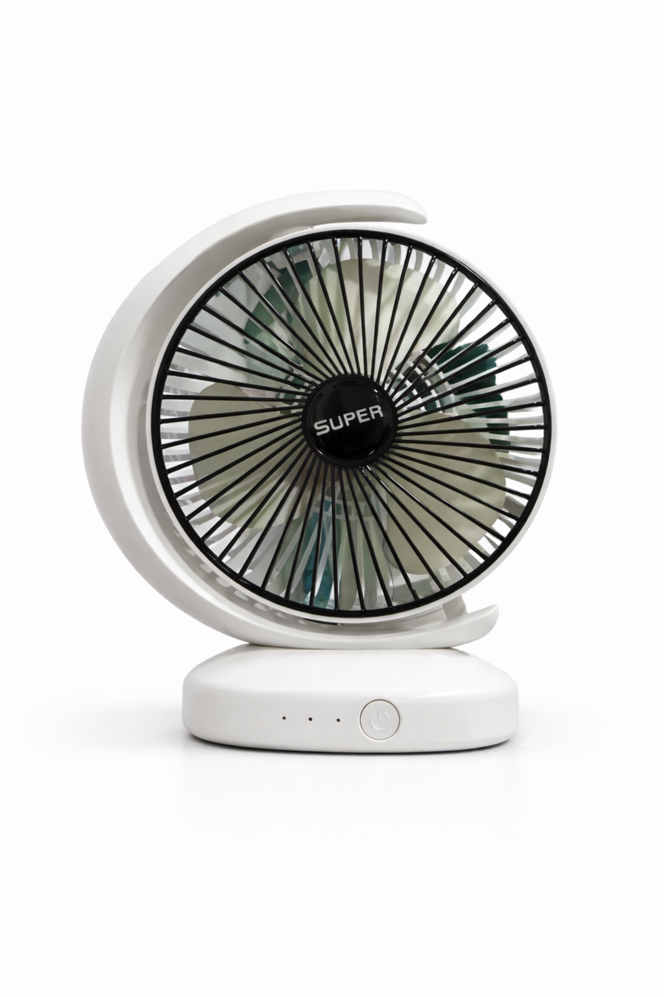 Rechargeable Mini Table Fan 4000mAh USB Fan Rechargeable Mini Table Fan 4000mAh USB Fan with modern portable design, silent operation, three-speed airflow, and rechargeable battery on a clean white background.