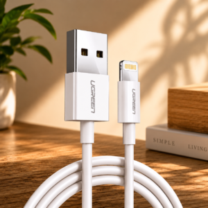 UGREEN USB-A to Lightning Cable 2.4A Fast Charging Data Cable White 1M