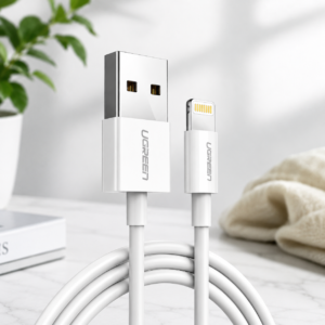 UGREEN USB-A to Lightning Cable 2.4A Fast Charging Data Cable White 1M