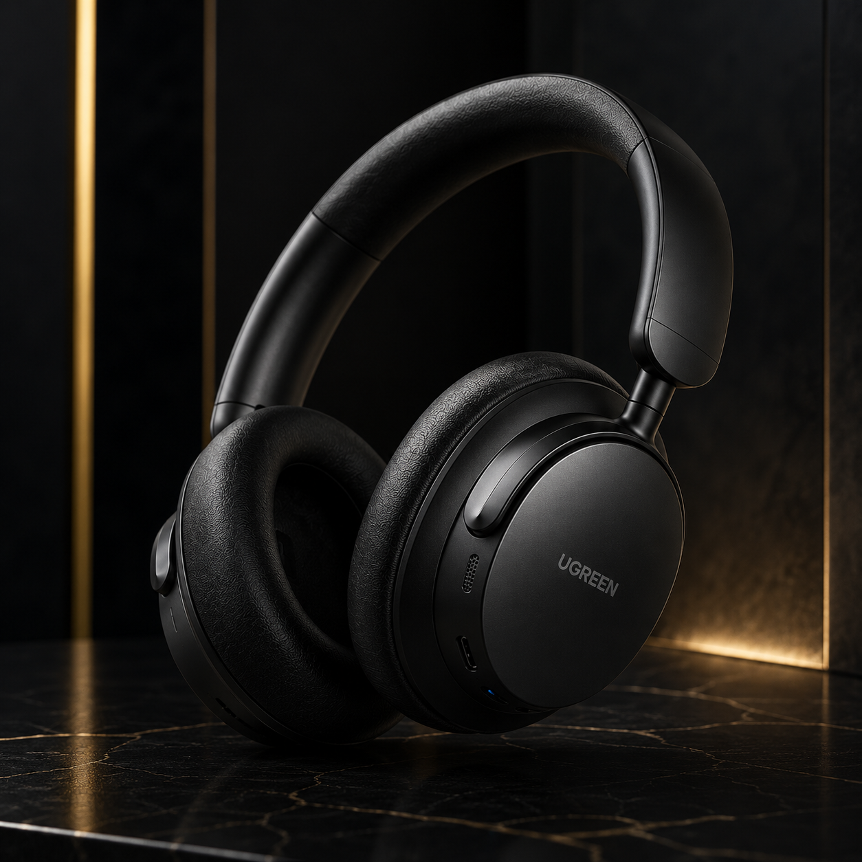 ugreen-studio-max2-wireless-headphone-black-luxury-dark-theme.webp UGREEN Studio Max2 Wireless Headphone Black in luxury dark theme with premium lighting, showcasing over-ear design, Bluetooth 5.4 connectivity, and high-quality audio performance.