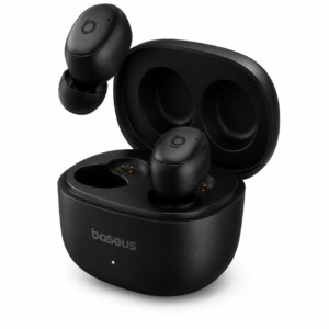 Baseus WM01 TWS Bluetooth Earbuds Black NGTW240001 on White Background