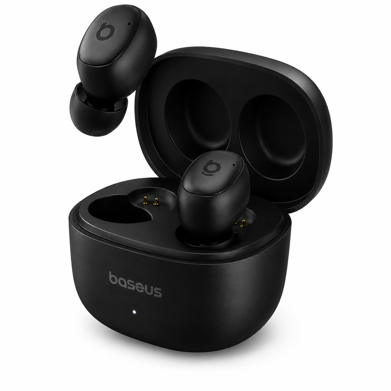 Baseus WM01 TWS Bluetooth Earbuds Black – NGTW240001 Baseus WM01 TWS Bluetooth Earbuds Black NGTW240001 on White Background