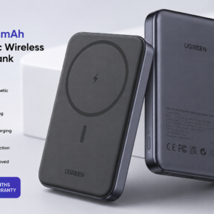 UGREEN 10000mAh Magnetic Wireless Power Bank Space Gray with 20W USB-C fast charging and 18 months warranty