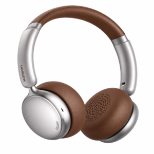 UGREEN Studio Plus ANC Wireless Headphones Silver Brown with Active Noise Cancellation and Bluetooth 6.0