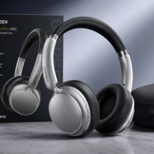 ugreen-studio-plus-anc-wireless-headphones-silver-with-box-sku-75630 UGREEN Studio Plus ANC Wireless Headphones Silver with retail box and carrying case premium Bluetooth noise cancelling headphones