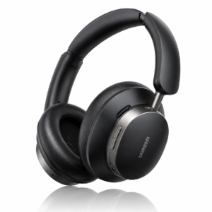 UGREEN Studio Pro ANC Wireless Headphones Black with premium over-ear design, hybrid active noise cancellation, Bluetooth connectivity, and soft memory foam ear cushions.