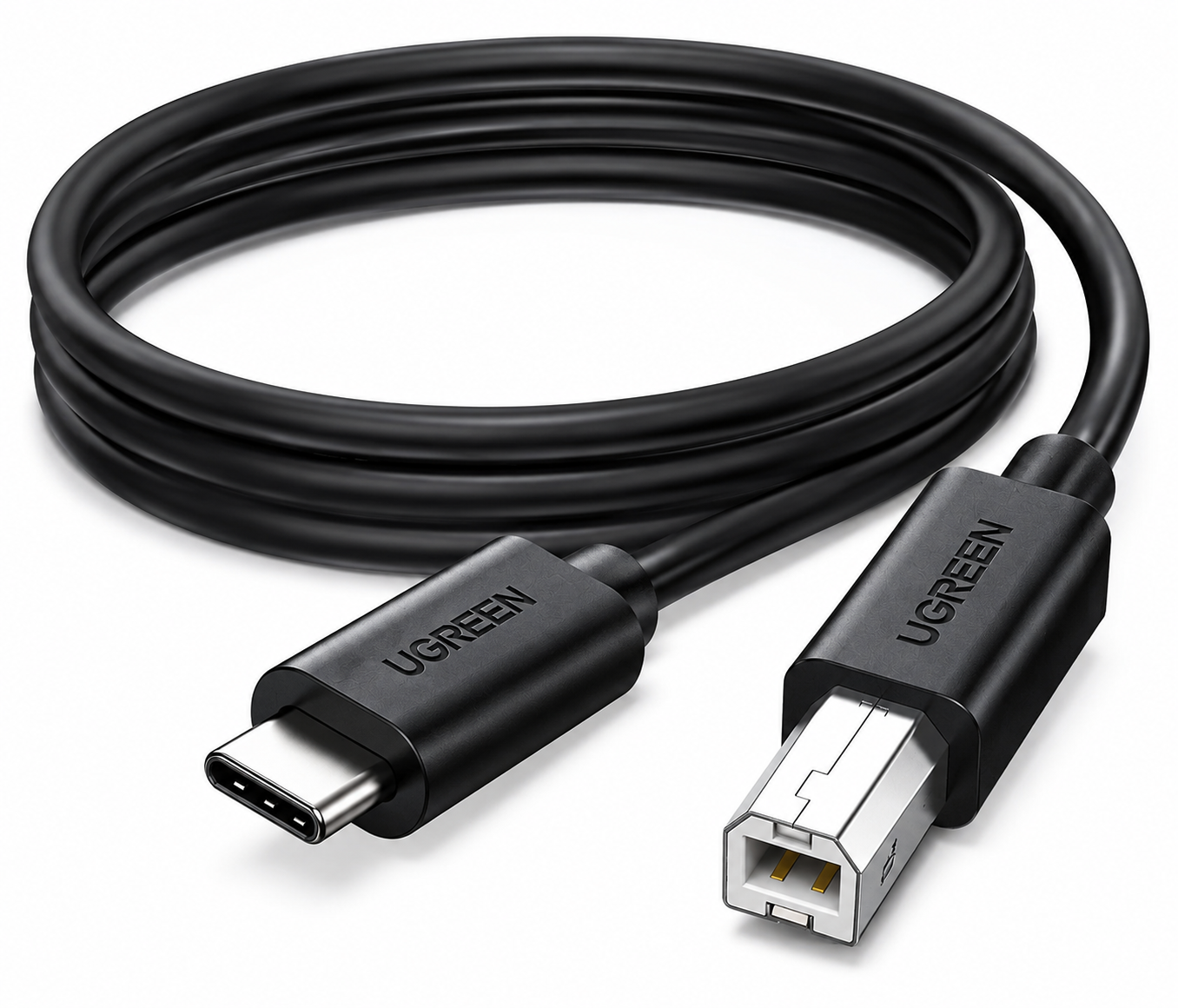 ugreen-usb-c-to-usb-b-printer-cable-2m-black-50446 UGREEN USB-C to USB-B Printer Cable 2M Black for printer and scanner connectivity