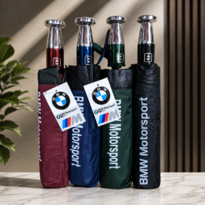 BMW Auto Open & Close Umbrella Collection – Premium 16 Ribs Windproof Waterproof Folding Umbrellas in Black, Green, Blue, and Maroon