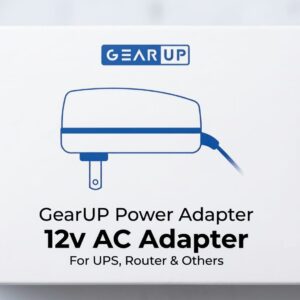 GearUP 12V AC Adapter Power Adapter for Router, Mini UPS, ONU and CCTV Devices