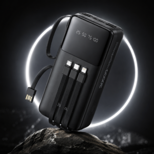 HOCO MMJ-13 30000mAh Power Bank with Built-in Cables and Digital Display
