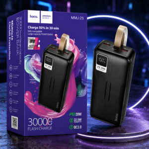 HOCO MMJ-25 30000mAh 22.5W Fast Charging Power Bank with Box, PD 20W and QC 3.0