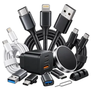 Cable & Accessories category icon with USB-C cables, charging cables, adapters and charger